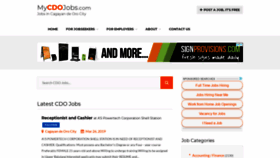 What Mycdojobs.com website looked like in 2019 (5 years ago)