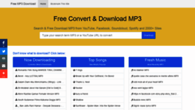 What Mp3download.center website looked like in 2019 (5 years ago)