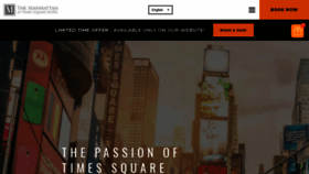 What Manhattanhoteltimessquare.com website looked like in 2019 (5 years ago)