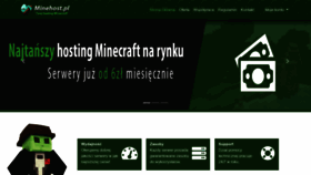 What Minehost.pl website looked like in 2019 (5 years ago)