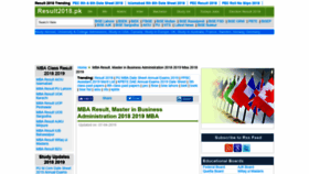 What Mba.result2017.pk website looked like in 2019 (5 years ago)