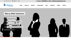 What Mercywebsolutions.com website looked like in 2019 (5 years ago)
