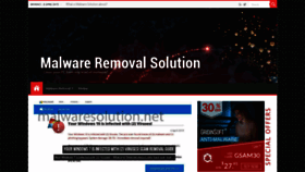 What Malwaresolution.net website looked like in 2019 (5 years ago)