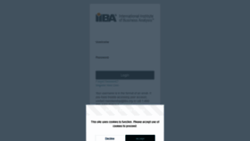 What My.iiba.org website looked like in 2019 (5 years ago)