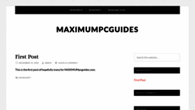 What Maximumpcguides.com website looked like in 2019 (5 years ago)