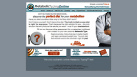 What Metabolictypingonline.com website looked like in 2019 (5 years ago)