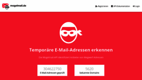 What Mogelmail.de website looked like in 2019 (5 years ago)