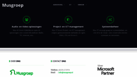 What Musgroep.nl website looked like in 2019 (5 years ago)
