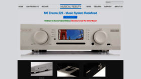 What Musicalfidelity.com website looked like in 2019 (6 years ago)