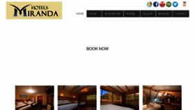 What Mirandahotels.com website looked like in 2019 (5 years ago)