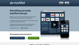 What Marklet.com website looked like in 2019 (5 years ago)