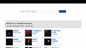 What Mp3tunes.org website looked like in 2019 (5 years ago)