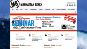 What Manhattanbeachchamber.com website looked like in 2019 (5 years ago)