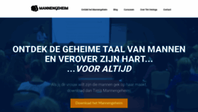 What Mannengeheim.nl website looked like in 2019 (5 years ago)