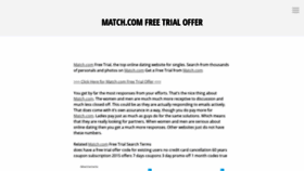 What Matchcomfreetrial1.wordpress.com website looked like in 2019 (5 years ago)
