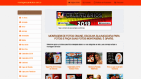 What Montagemparafotos.com.br website looked like in 2019 (5 years ago)