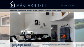 What Maklarhuset.ax website looked like in 2019 (5 years ago)