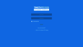 What Members.timothysykes.com website looked like in 2019 (5 years ago)