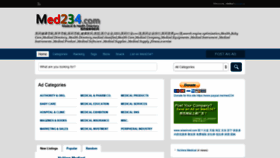 What Med234.com website looked like in 2019 (5 years ago)