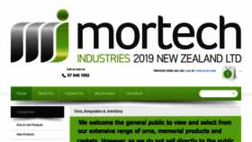 What Mortech.co.nz website looked like in 2019 (5 years ago)