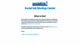 What Mockups.social-ink.net website looked like in 2019 (5 years ago)