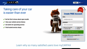 What Mycarfax.com website looked like in 2019 (5 years ago)