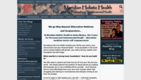 What Meridianholistic.com website looked like in 2019 (5 years ago)