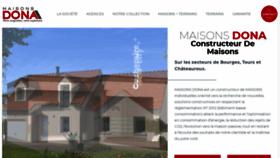 What Maisonsdona.fr website looked like in 2019 (5 years ago)