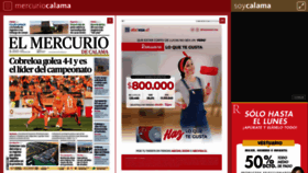 What Mercuriocalama.cl website looked like in 2019 (6 years ago)
