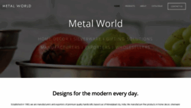 What Metalworld.in website looked like in 2019 (5 years ago)