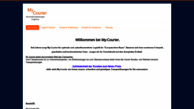 What My-courier.de website looked like in 2019 (5 years ago)