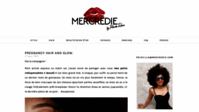 What Mercredie.com website looked like in 2019 (5 years ago)
