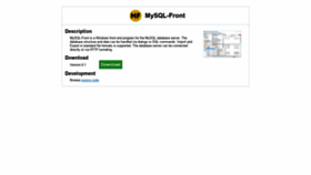 What Mysqlfront.de website looked like in 2019 (5 years ago)