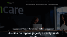 What Mcare.fi website looked like in 2019 (5 years ago)