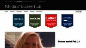 What Mngirlshockeyhub.com website looked like in 2019 (5 years ago)
