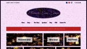 What Memorylanelamps.com website looked like in 2019 (4 years ago)
