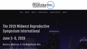 What Midwestreproductivesymposium.com website looked like in 2019 (5 years ago)