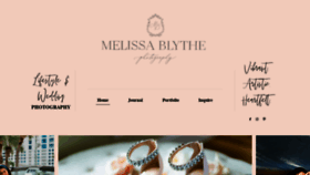 What Melissablythe.com website looked like in 2019 (5 years ago)