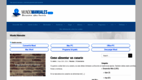 What Mundomanuales.com website looked like in 2019 (5 years ago)