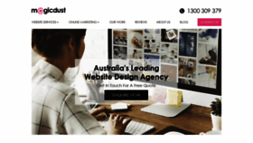 What Magicdust.com.au website looked like in 2019 (4 years ago)