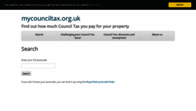 What Mycounciltax.org.uk website looked like in 2019 (5 years ago)