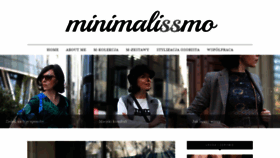 What Minimalissmo.pl website looked like in 2019 (4 years ago)