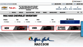What Mhaikchevrolet.com website looked like in 2019 (5 years ago)