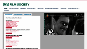 What Mvfilmsociety.com website looked like in 2019 (5 years ago)