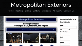 What Metropolitanexteriors.com website looked like in 2019 (4 years ago)