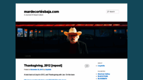 What Mardecortesbaja.com website looked like in 2019 (5 years ago)