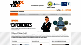 What Maxtax.com.au website looked like in 2019 (5 years ago)