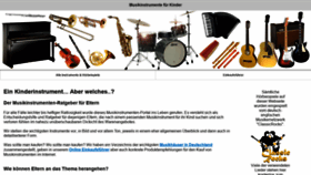 What Musikinstrumente-fuer-kinder.de website looked like in 2019 (5 years ago)