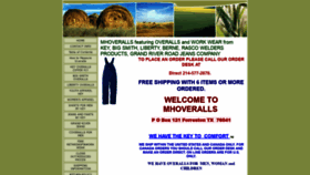 What Mhoveralls.com website looked like in 2019 (4 years ago)