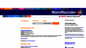 What Miamirecruiter.com website looked like in 2019 (4 years ago)